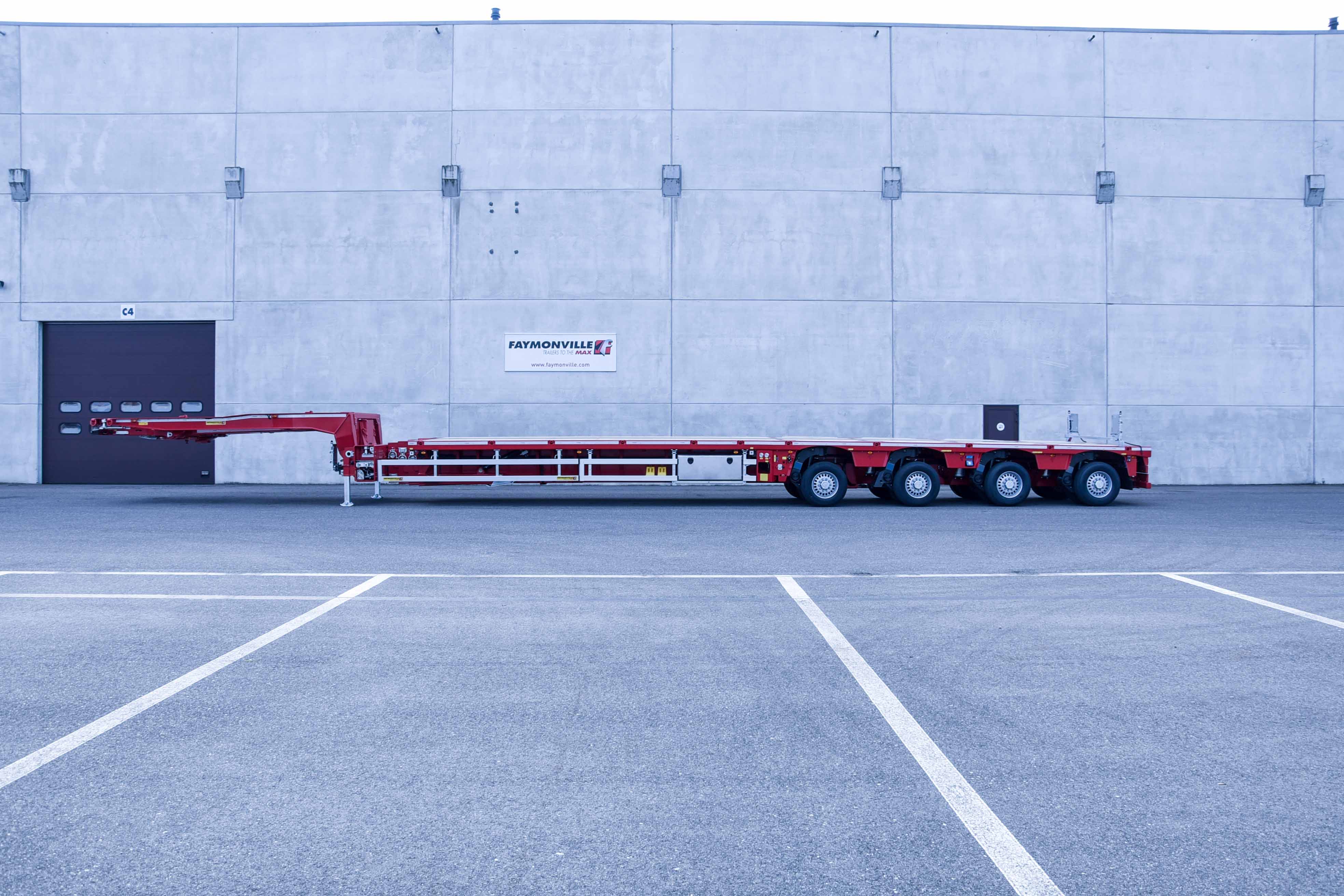 Flatbed trailer Faymonville TeleMAX vehicle for sale