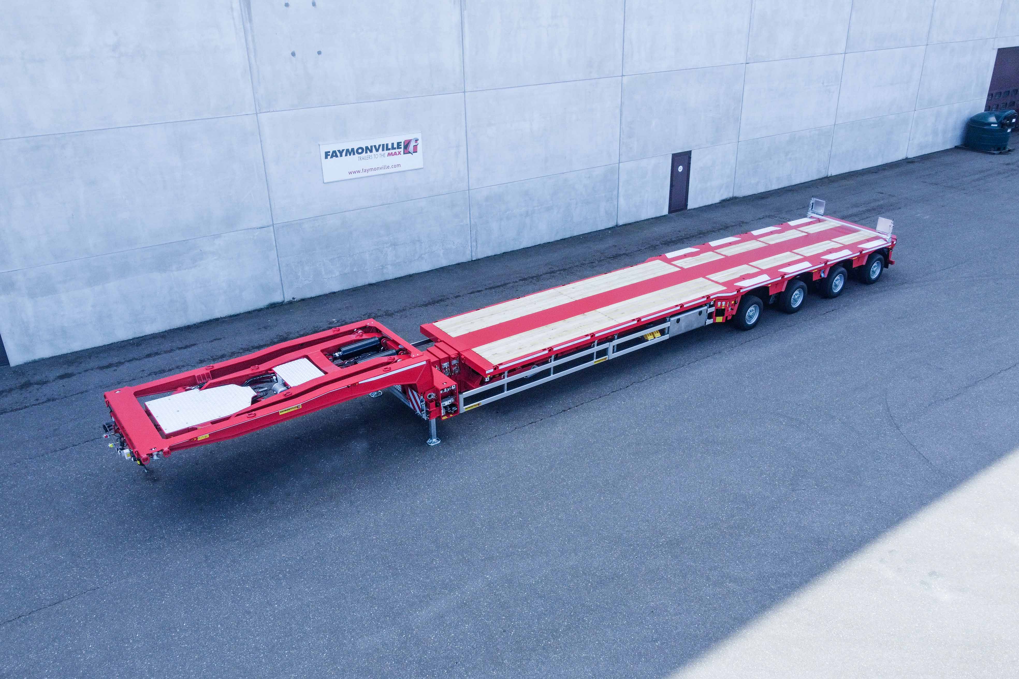 Flatbed trailer Faymonville TeleMAX vehicle for sale